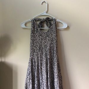 Pact Zebra Halter Dress